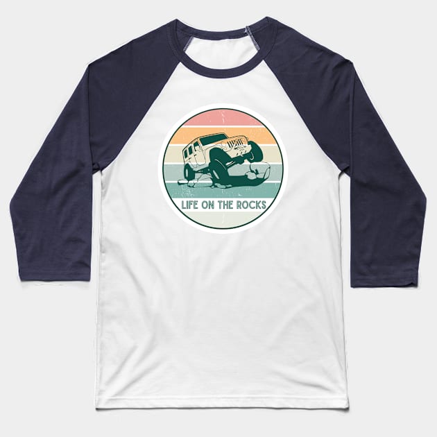 Life on the Rocks Baseball T-Shirt by Thistle Kent